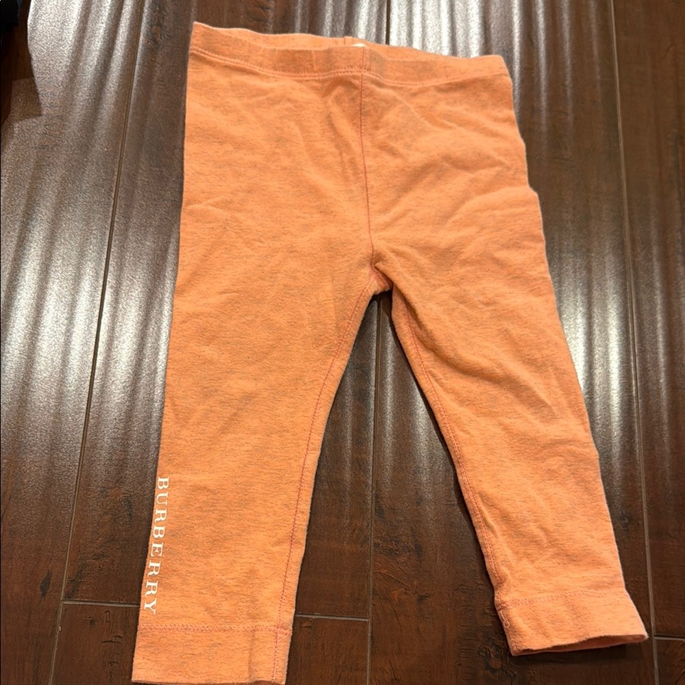 Burberry Kids Orange Leggings